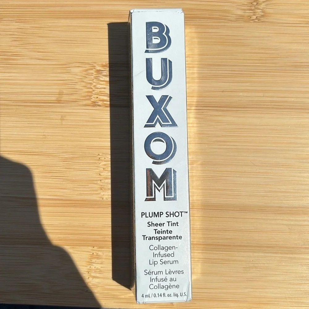 BUXOM Plump Shot Plumping & Smoothing Lip Serum Gloss Peptides Hyaluronic Acid